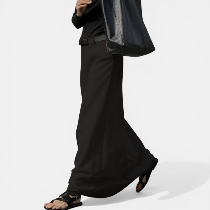 Norma | High Waist Maxi A-Line Skirt