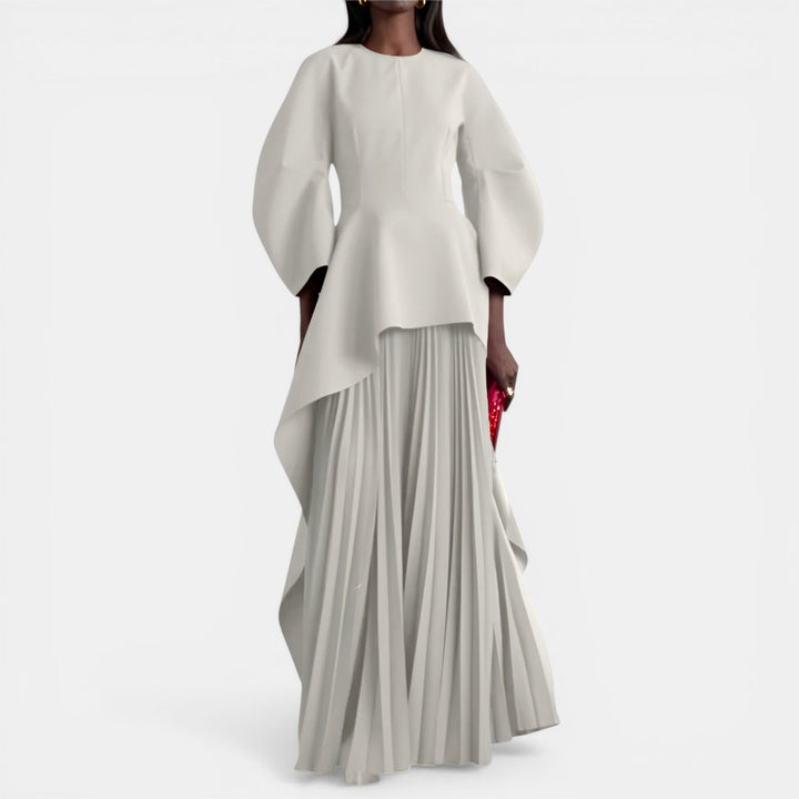 Lorraine | Long Sleeve Tiered Maxi Dress