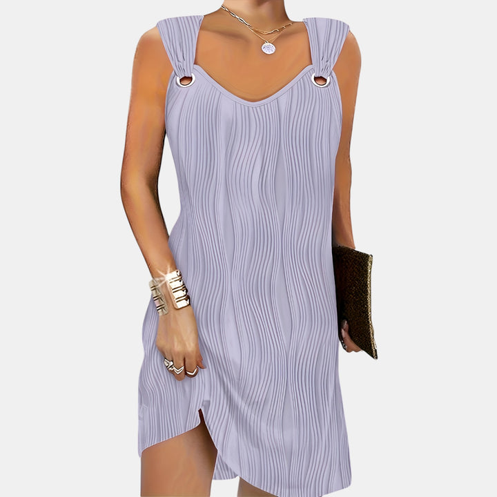 Peggy | Sleeveless Mini Dress with Textured Surface