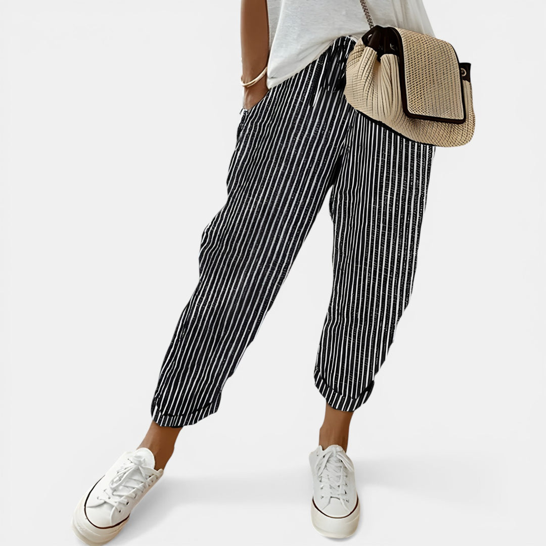 Margaret | Tapered Drawstring Jogger Pants