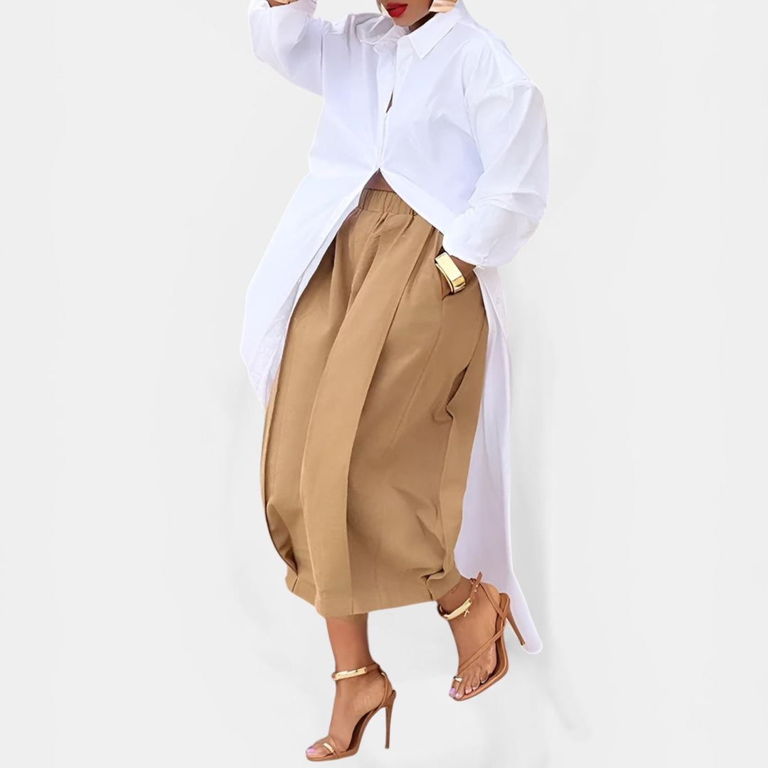 Diane | Wide Leg Pleated Pants