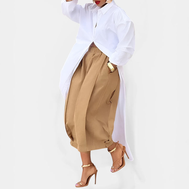 Diane | Wide Leg Pleated Pants