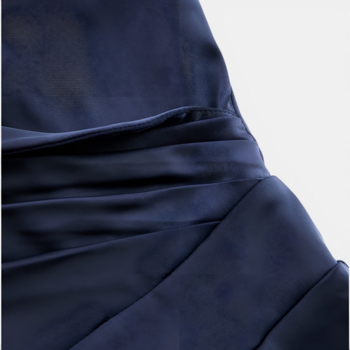 Sylvia | Shawl Collar A-Line Midi Dress