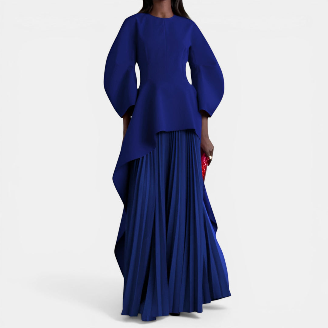 Lorraine | Long Sleeve Tiered Maxi Dress