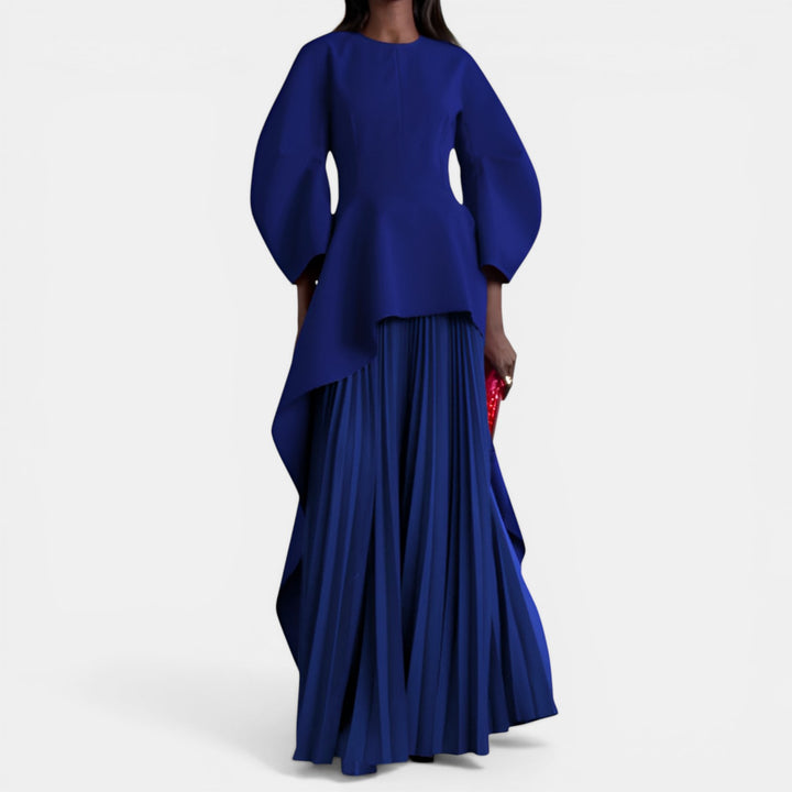 Lorraine | Long Sleeve Tiered Maxi Dress