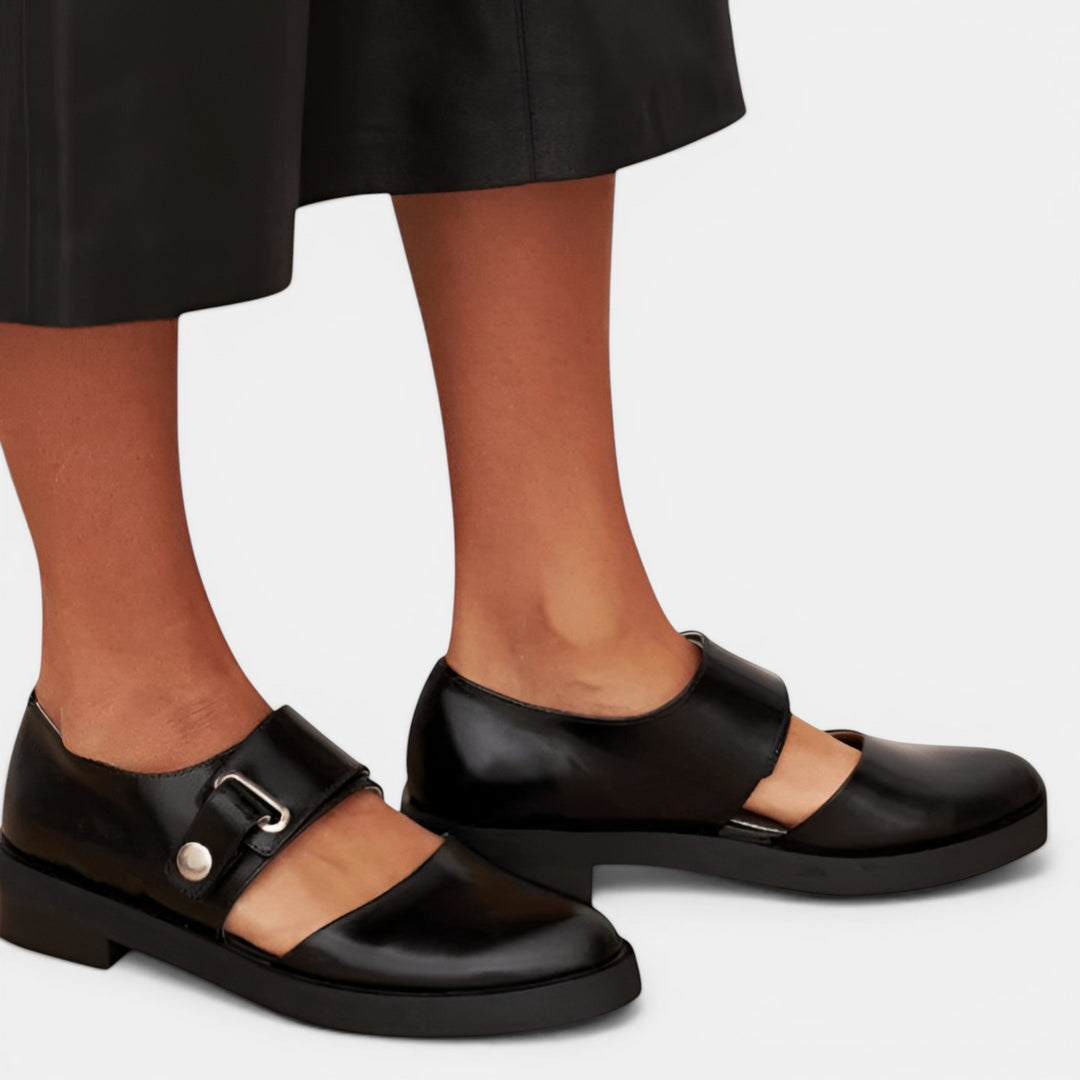 Joanne | Mary Jane Buckle Strap Flat