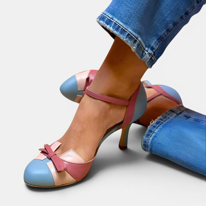 Diane | Closed Toe Heeled Sandal with Ankle Strap