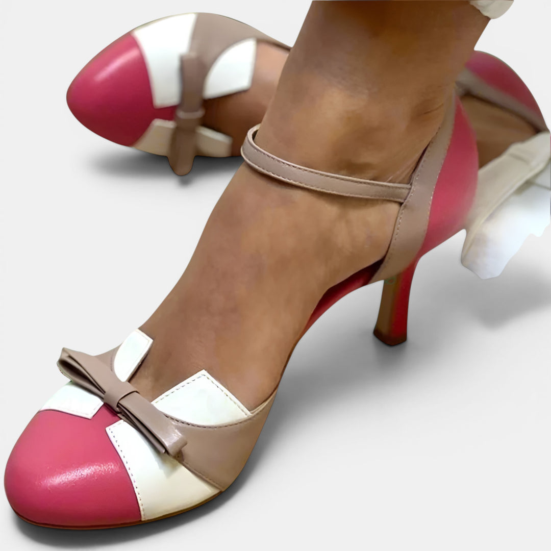 Diane | Closed Toe Heeled Sandal with Ankle Strap