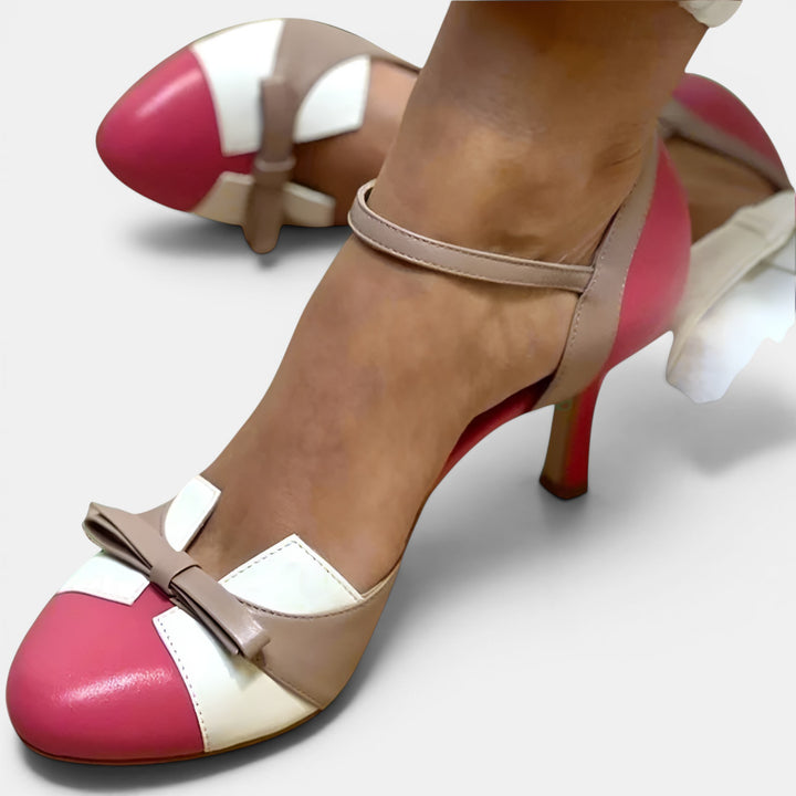 Diane | Closed Toe Heeled Sandal with Ankle Strap