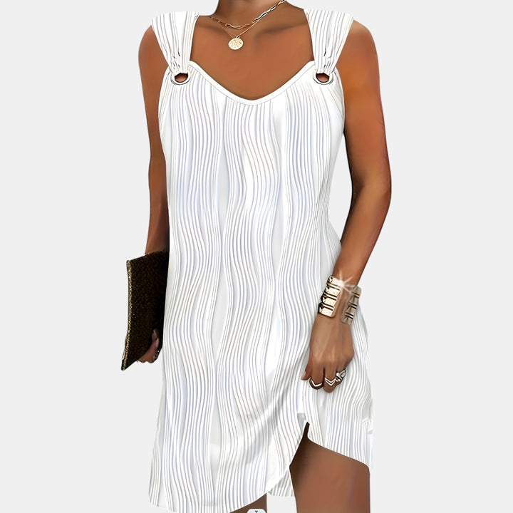 Peggy | Sleeveless Mini Dress with Textured Surface