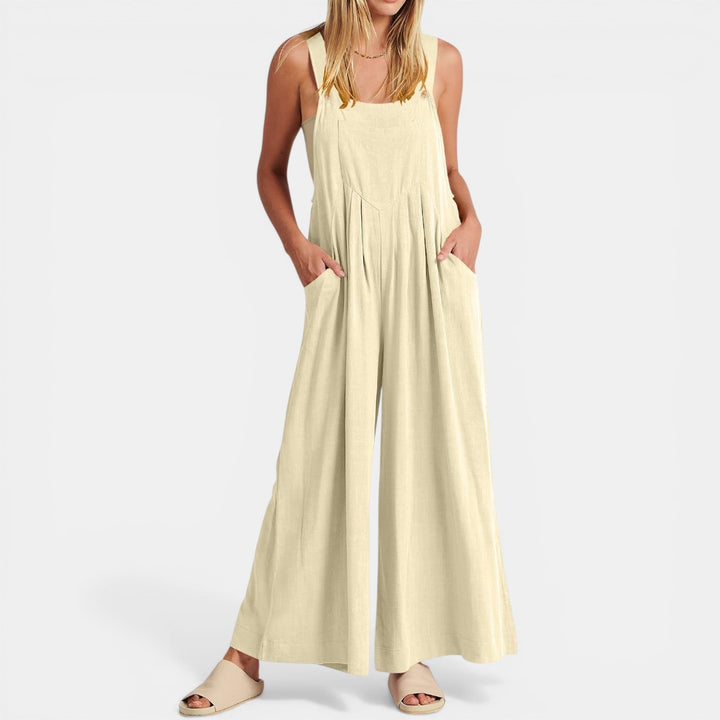 Patricia | Wide Leg Sleeveless Jumpsuit