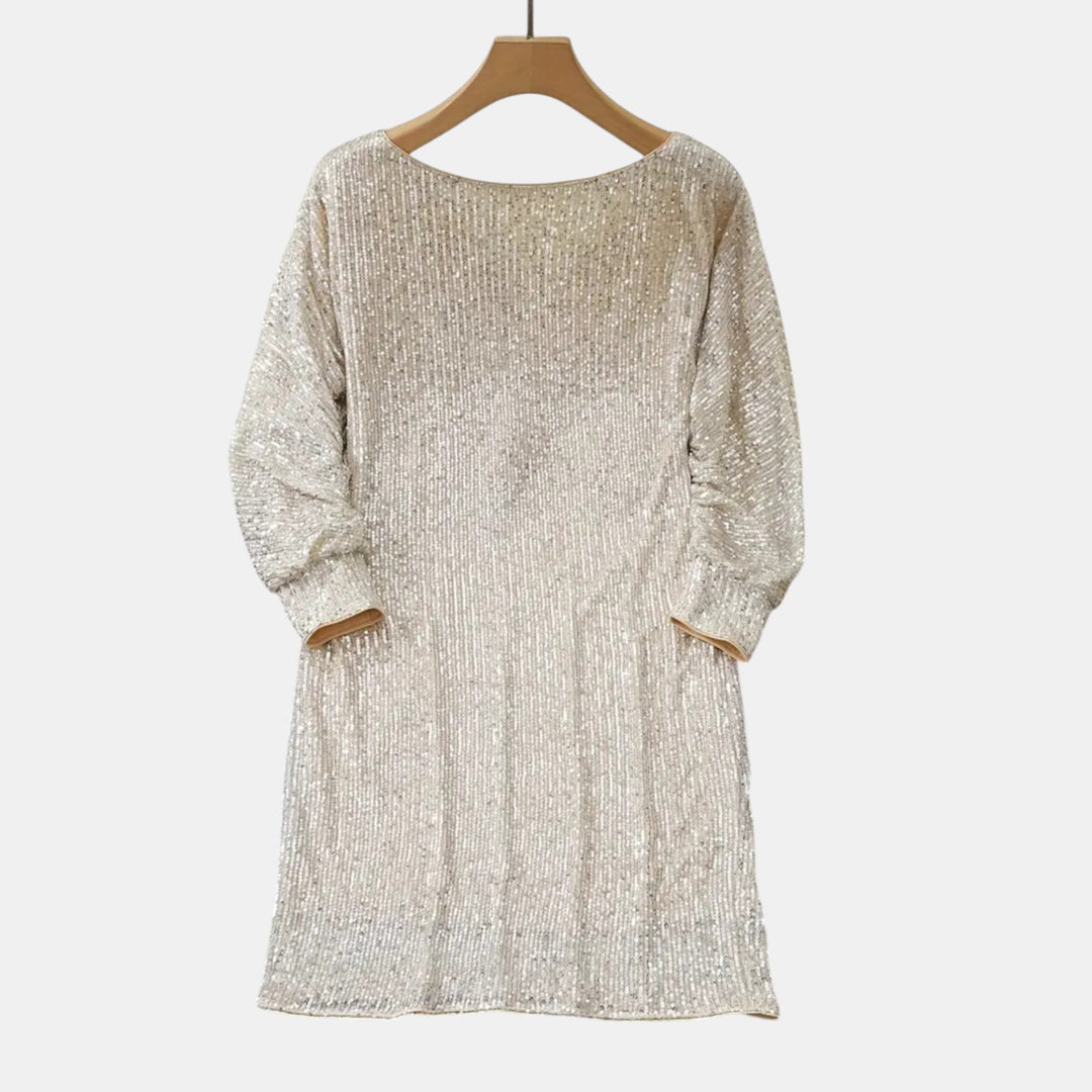 Madeleine | Sequin Long Sleeve Mini Dress