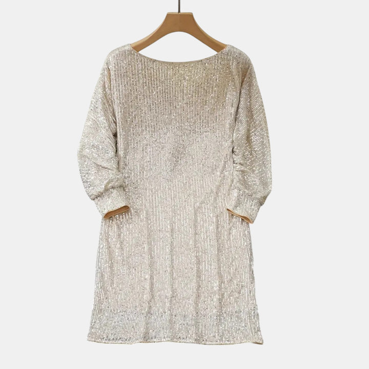 Madeleine | Sequin Long Sleeve Mini Dress