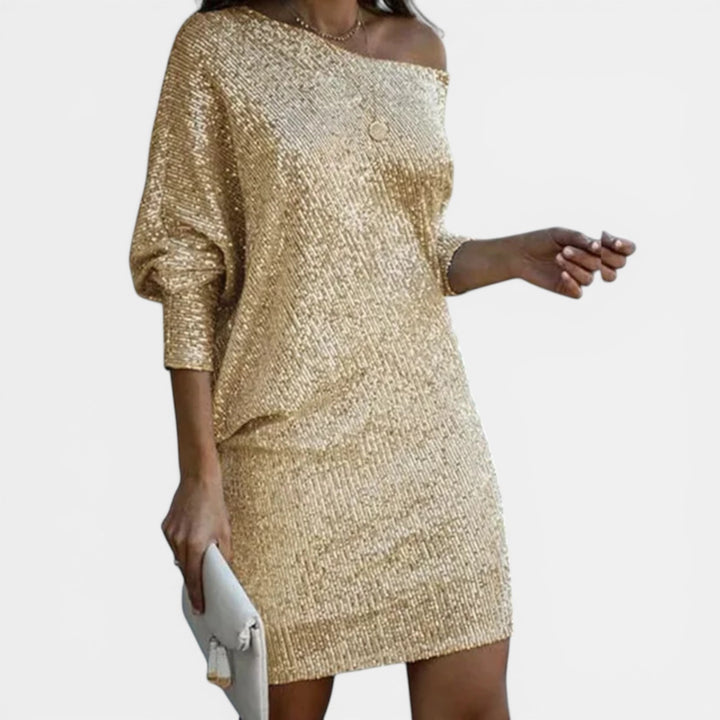 Madeleine | Sequin Long Sleeve Mini Dress