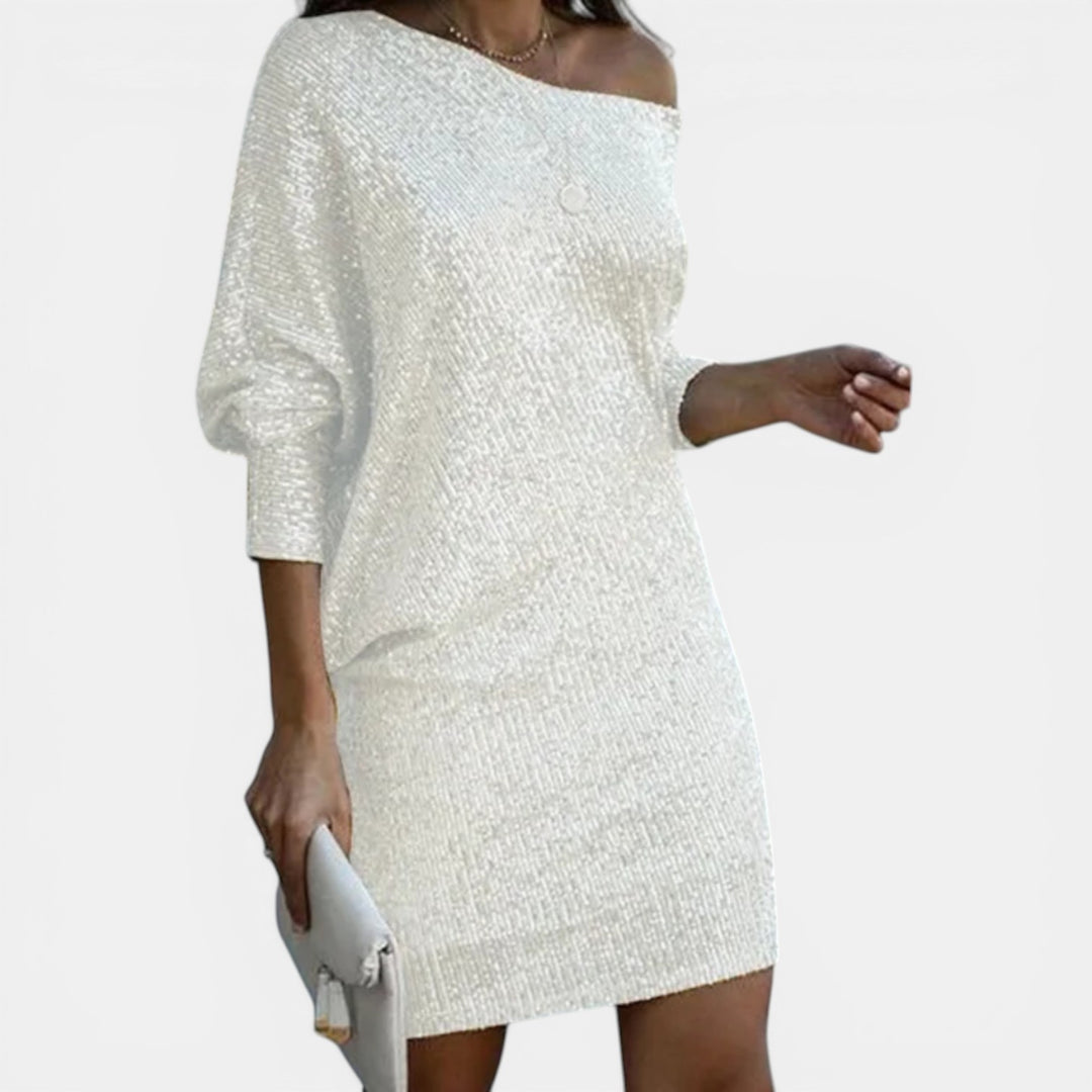 Madeleine | Sequin Long Sleeve Mini Dress