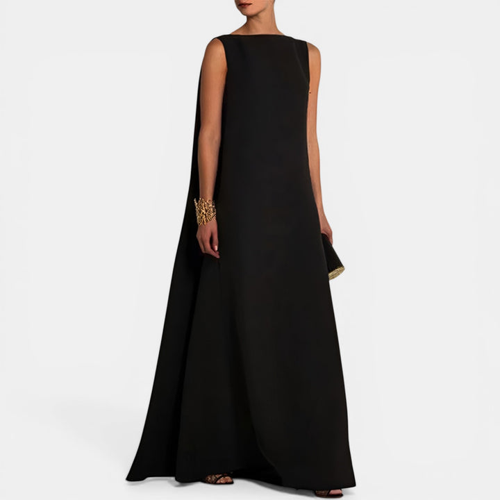 Delphine | Sleeveless V-Back Maxi Dress