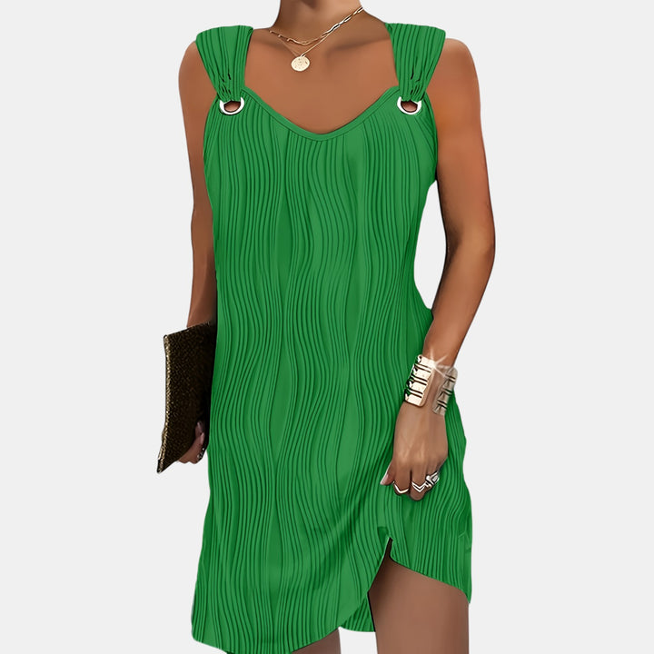 Peggy | Sleeveless Mini Dress with Textured Surface