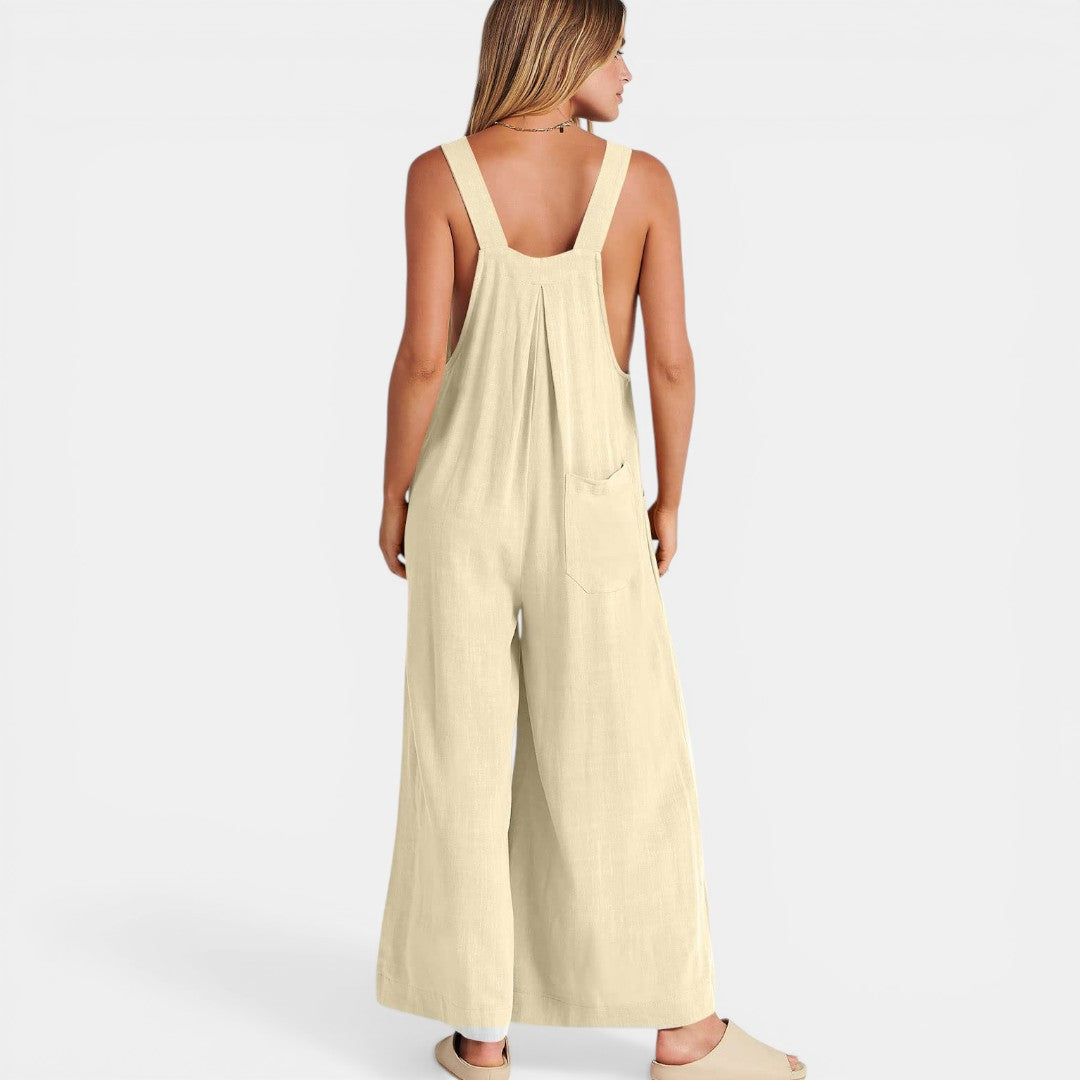 Patricia | Wide Leg Sleeveless Jumpsuit