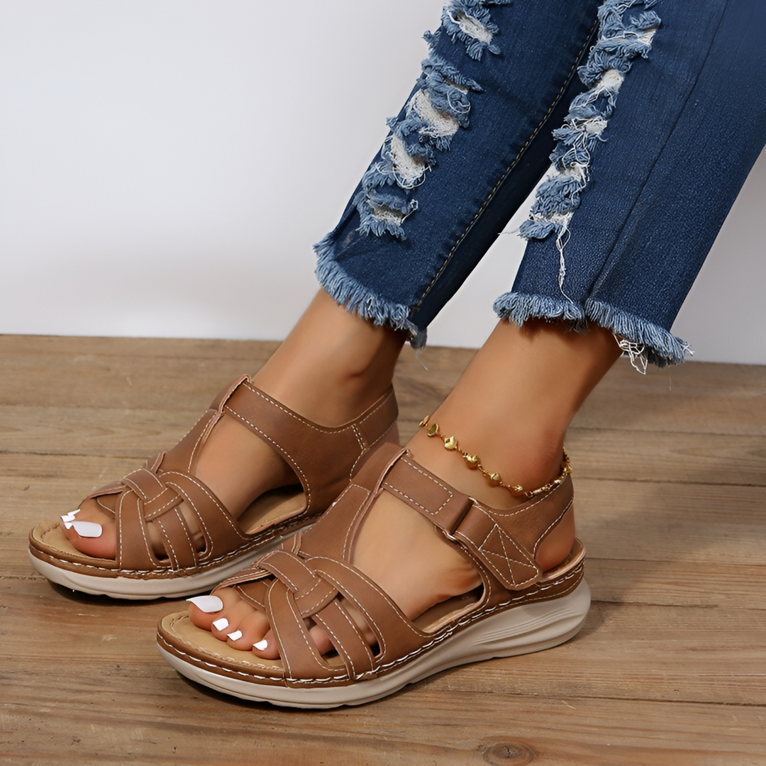 Bernice | Multi-Strap Wedge Walking Sandal