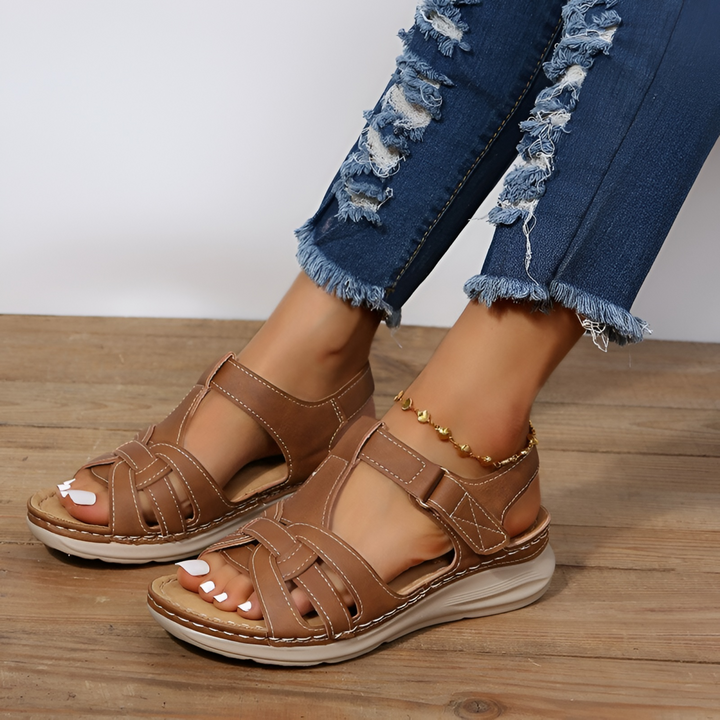 Bernice | Multi-Strap Wedge Walking Sandal