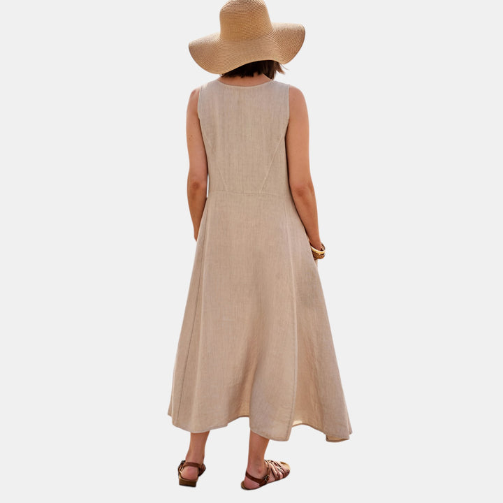 Constance | Sleeveless A-Line Maxi Dress