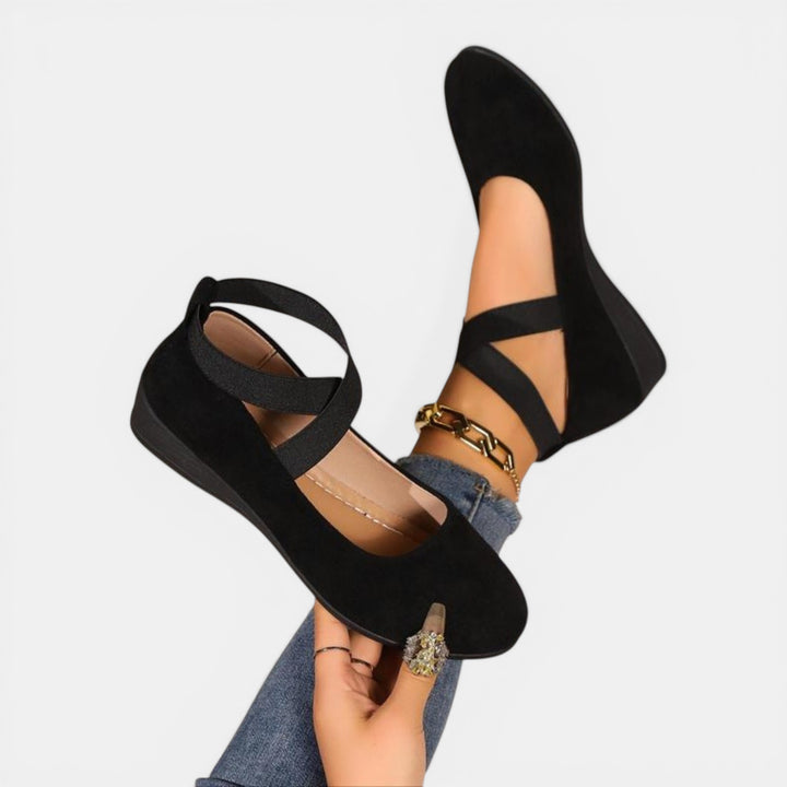 Winifred | Cross-Strap Slip-On Ballet Flat