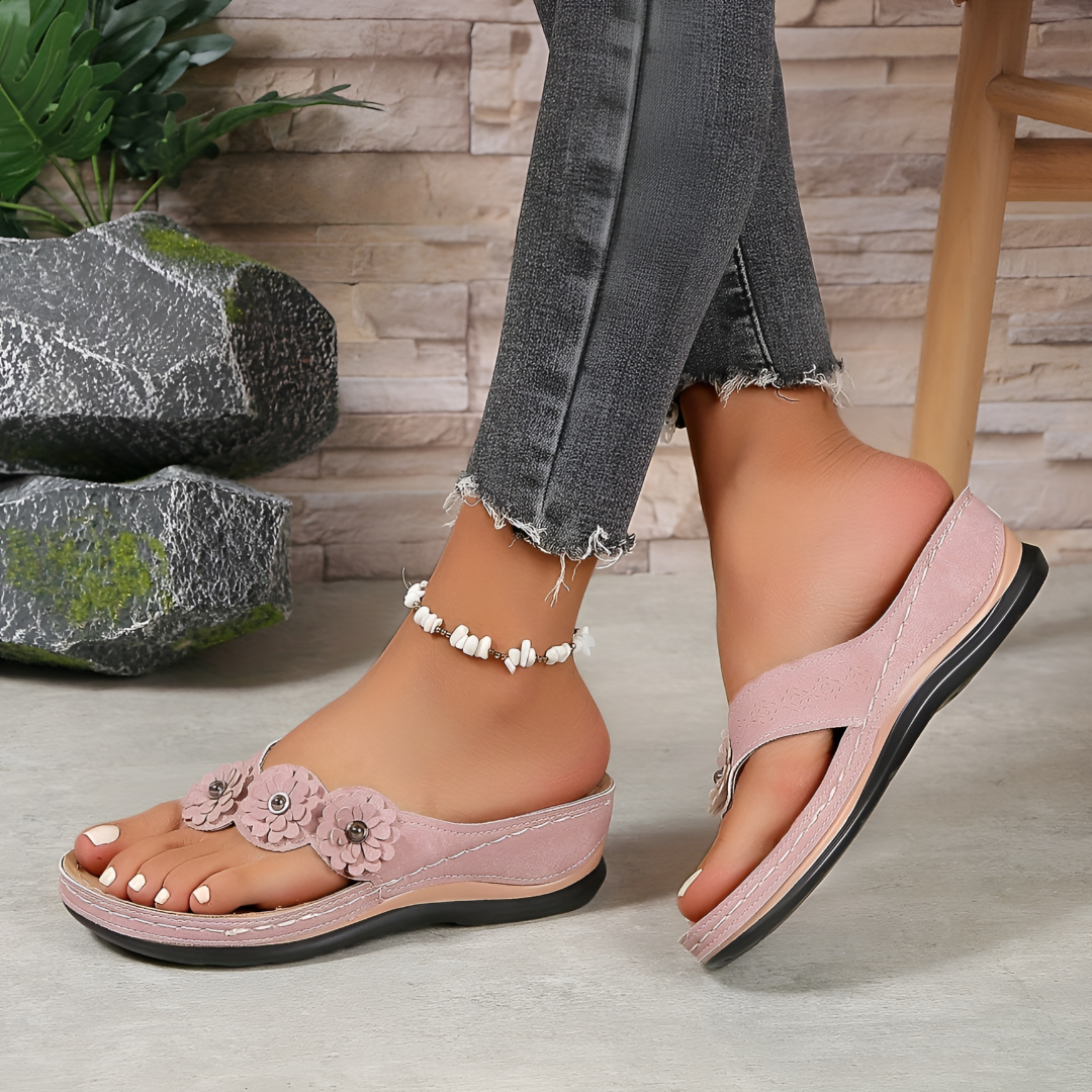 Helen | Wedge Platform Thong Sandal