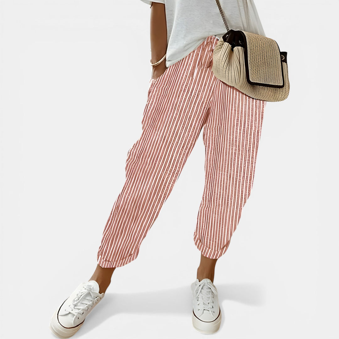 Margaret | Tapered Drawstring Jogger Pants