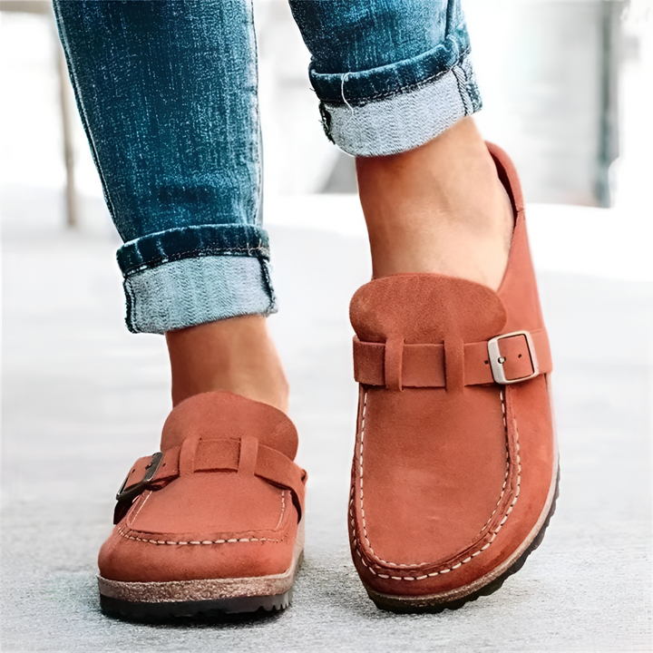 Velma | Platform Buckle Slip-On Mule