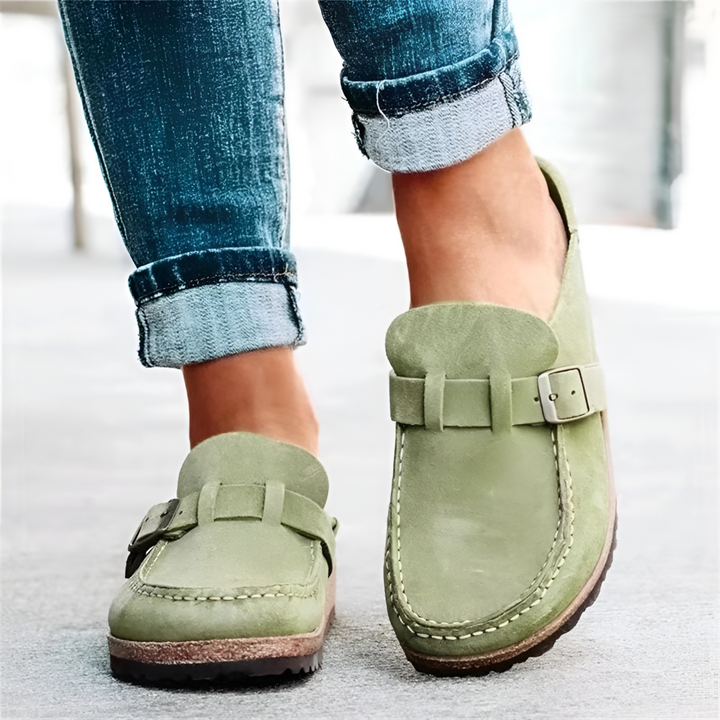 Velma | Platform Buckle Slip-On Mule