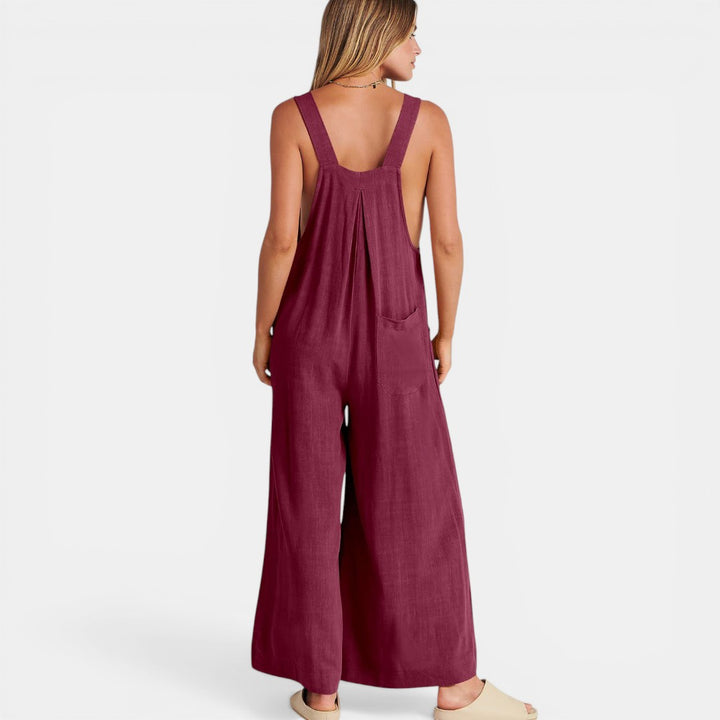 Patricia | Wide Leg Sleeveless Jumpsuit