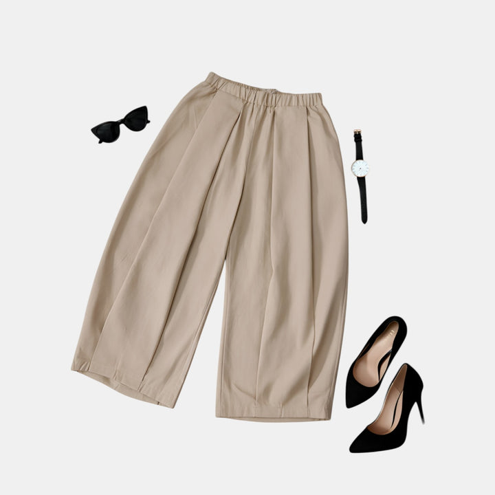 Diane | Wide Leg Pleated Pants