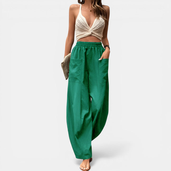 Allegra | Pull-On Wide-Leg Pants