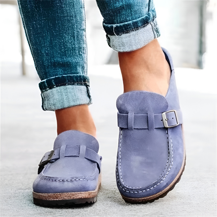 Velma | Platform Buckle Slip-On Mule