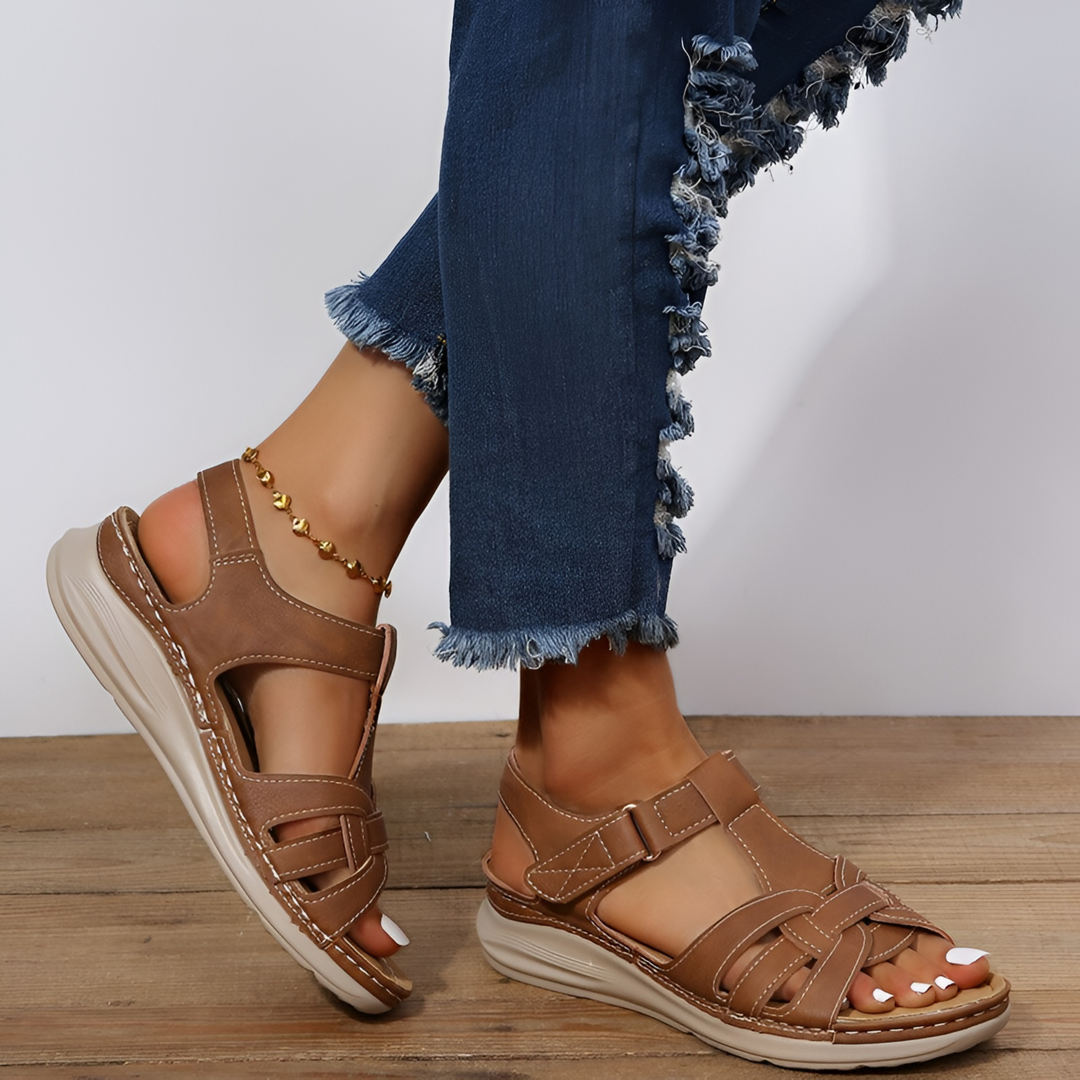 Bernice | Multi-Strap Wedge Walking Sandal