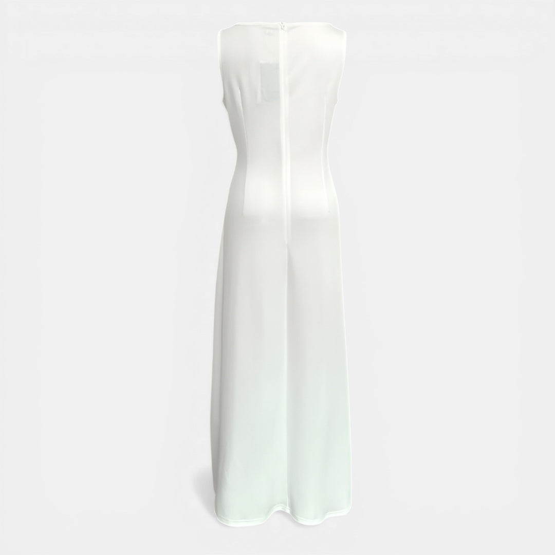 Elaine | Sleeveless Ruched Maxi Evening Dress