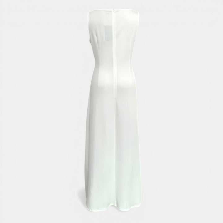 Elaine | Sleeveless Ruched Maxi Evening Dress