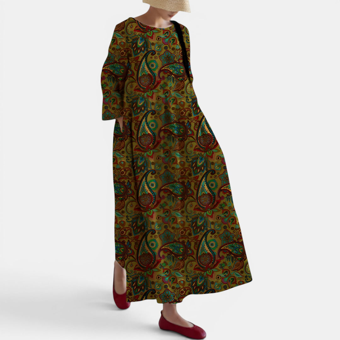 Ottoline | Loose Tent Maxi Dress with Pockets