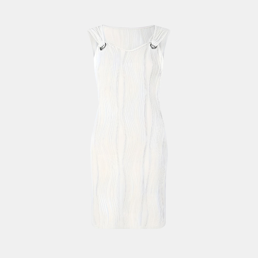 Peggy | Sleeveless Mini Dress with Textured Surface