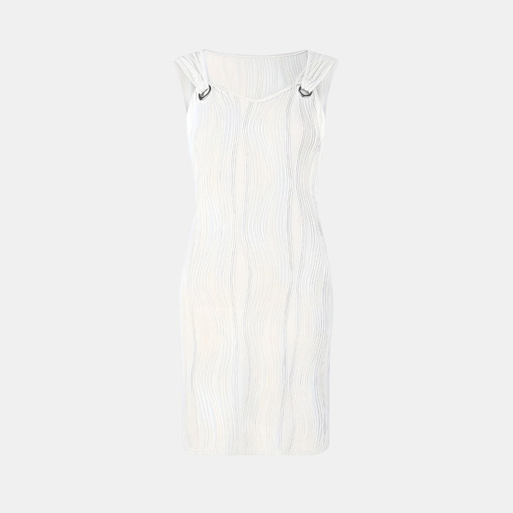 Peggy | Sleeveless Mini Dress with Textured Surface