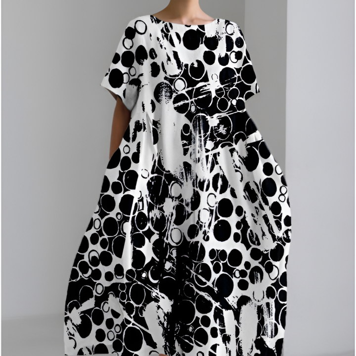 Florence | Oversized Floral Print Maxi Dress