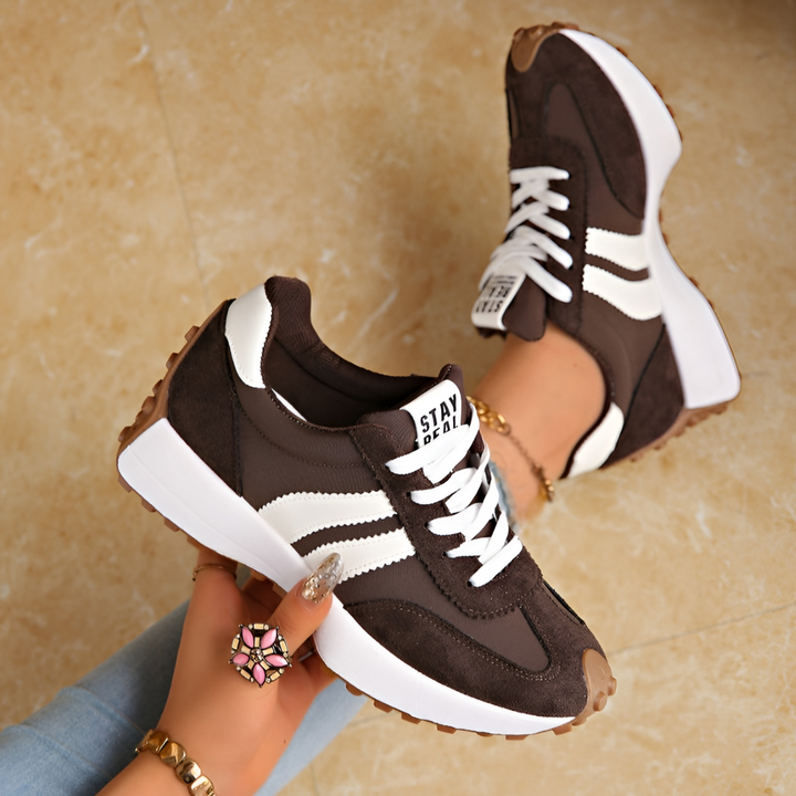 Patsy | Retro Lace-Up Platform Sneaker