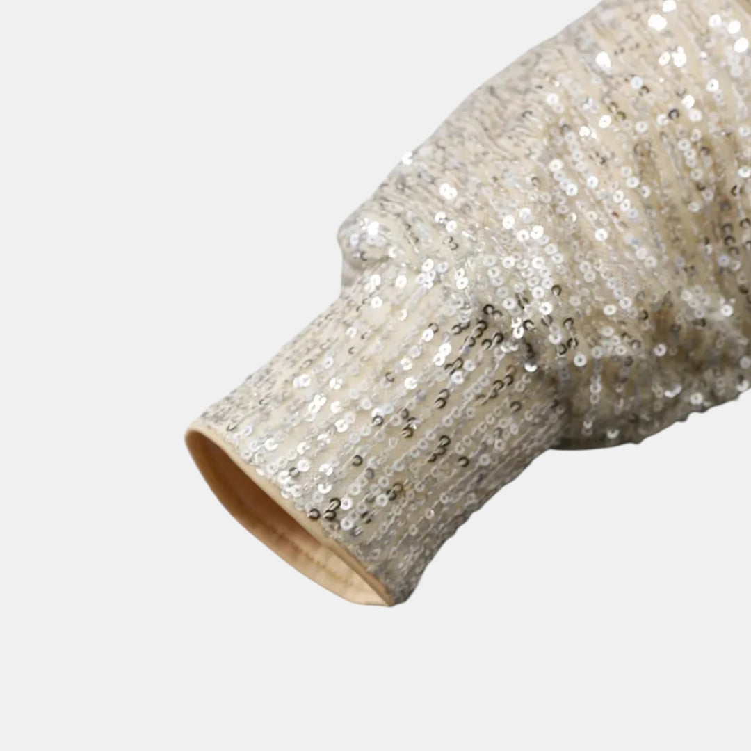 Madeleine | Sequin Long Sleeve Mini Dress