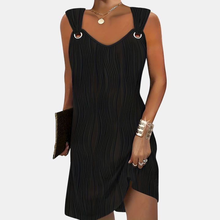 Peggy | Sleeveless Mini Dress with Textured Surface
