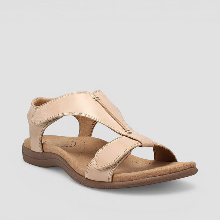 Carolyn | T-Strap Flat Sandal