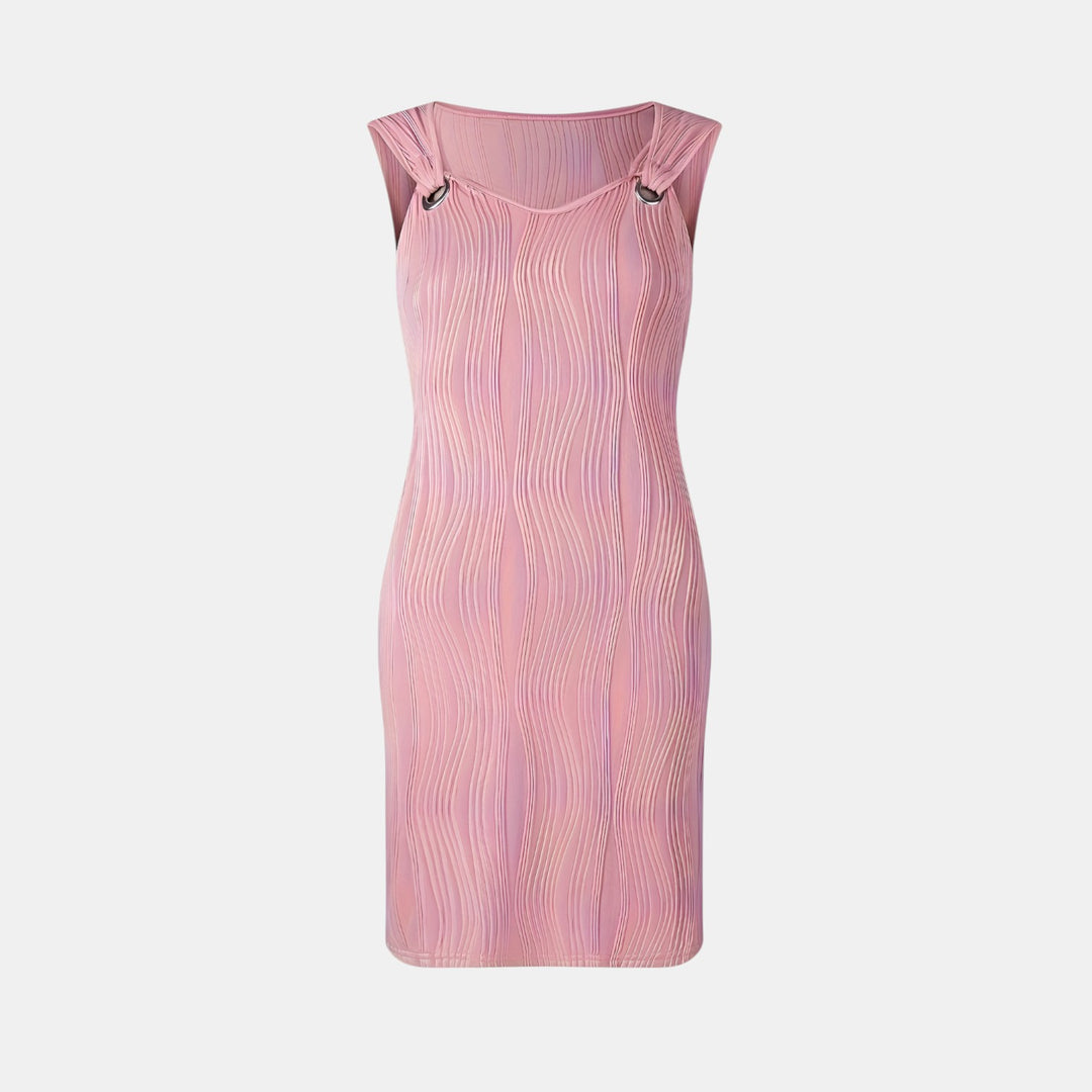 Peggy | Sleeveless Mini Dress with Textured Surface