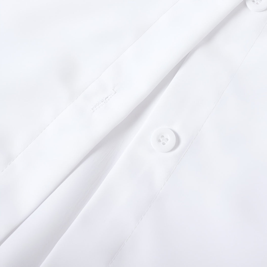 Irene | Long Sleeve Ruffle Cuff Button-Up Blouse