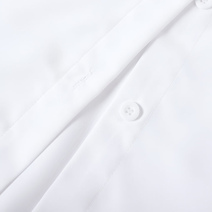 Irene | Long Sleeve Ruffle Cuff Button-Up Blouse