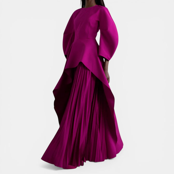 Lorraine | Long Sleeve Tiered Maxi Dress