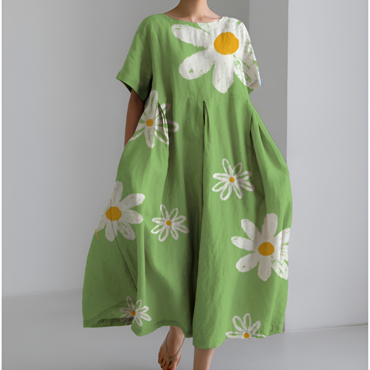 Florence | Oversized Floral Print Maxi Dress